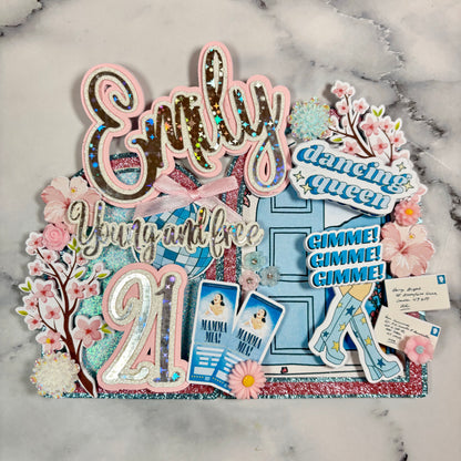 Mamma Mia Multi Layer Show Stopper Card Cake Topper