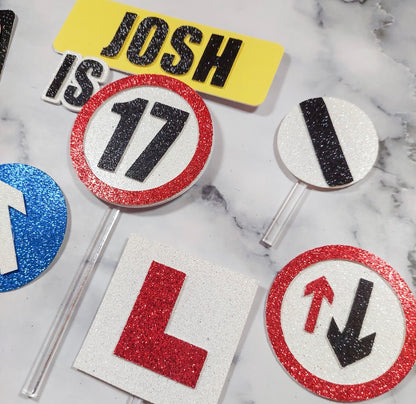 Learner Driver #3 Cake Topper Set
