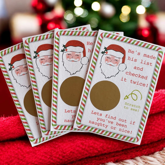Christmas Scratch Cards - Nice List