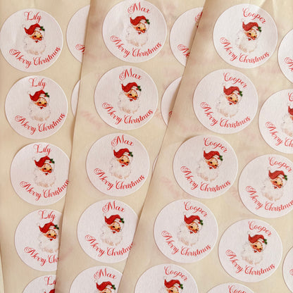 Personalised Santa Stickers