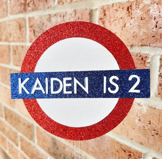 London Underground Cake Topper