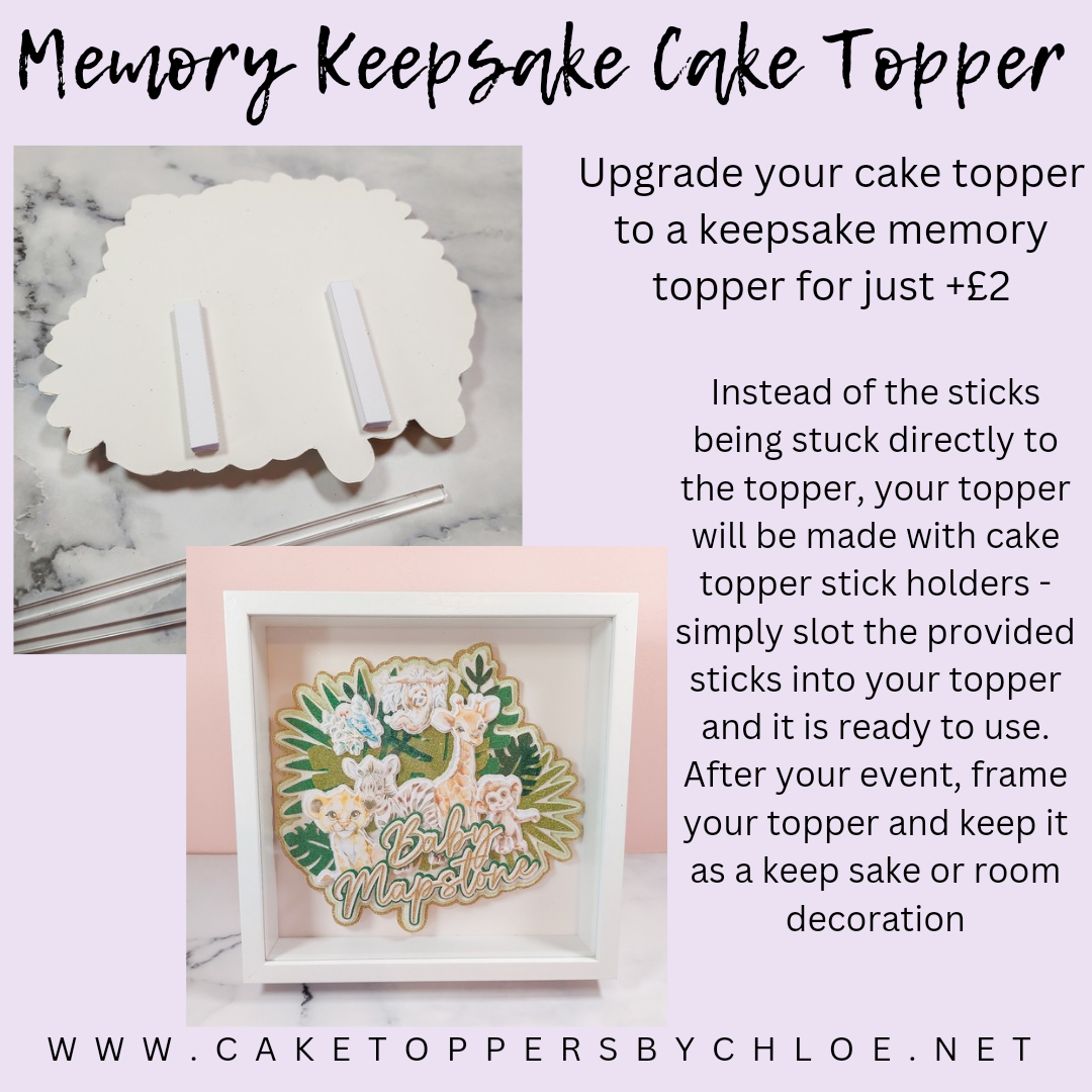 ADD ON: Memory Keepsake Cake Topper