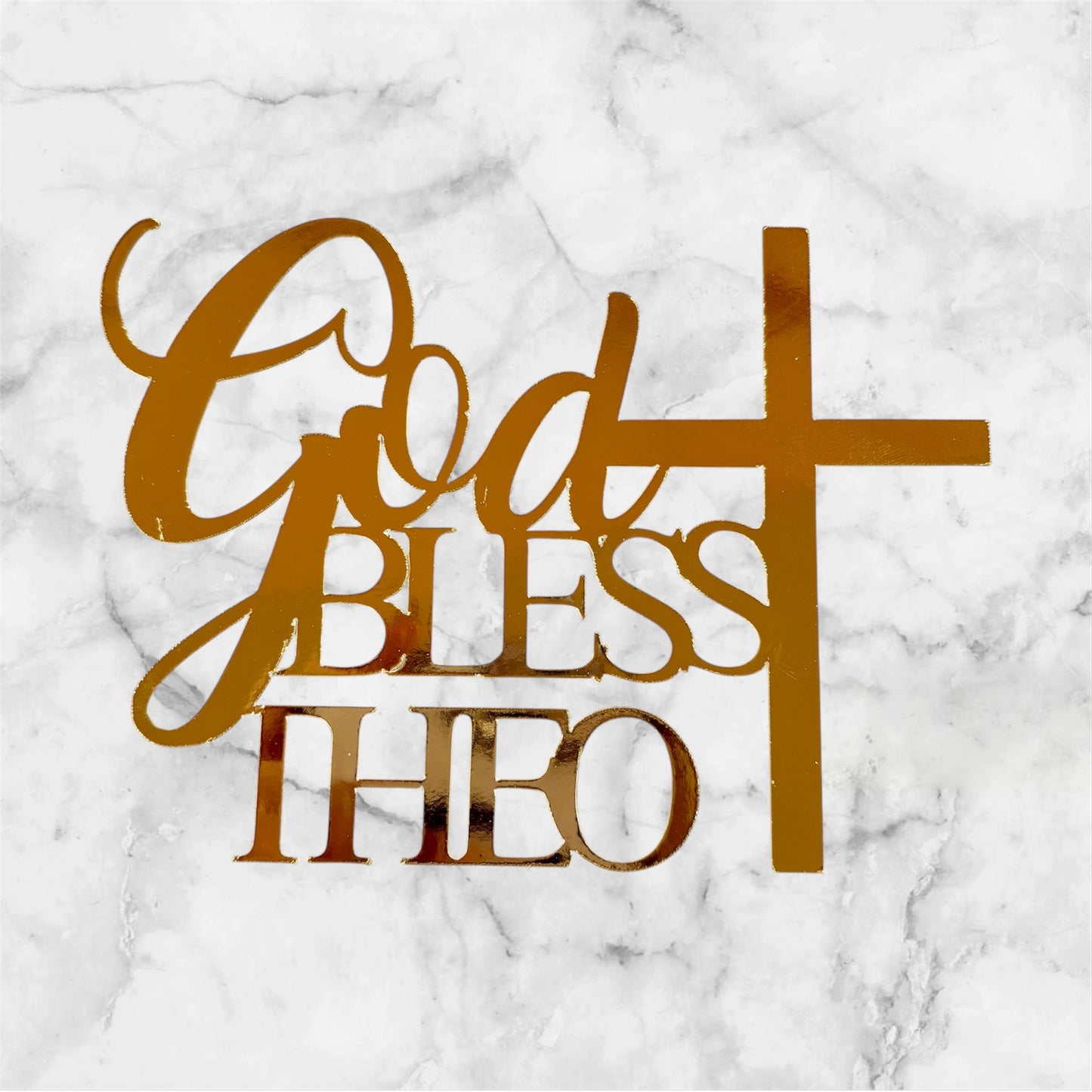 God Bless Cake Topper