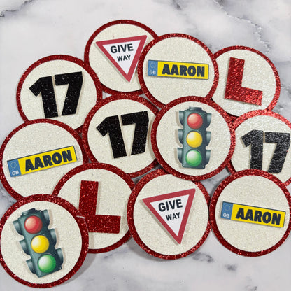 Learner Driver Cupcake Toppers