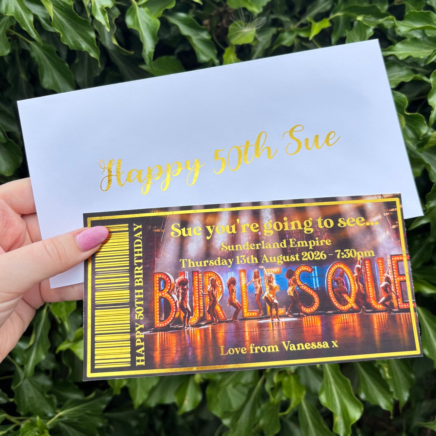 Foil Gift Ticket