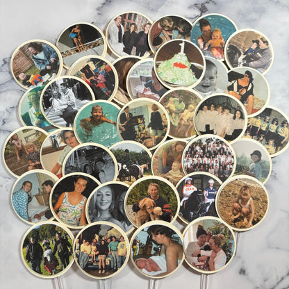 Photograph Card Cupcake Topper