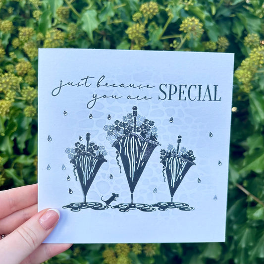 Just because you are special - Stamped Card