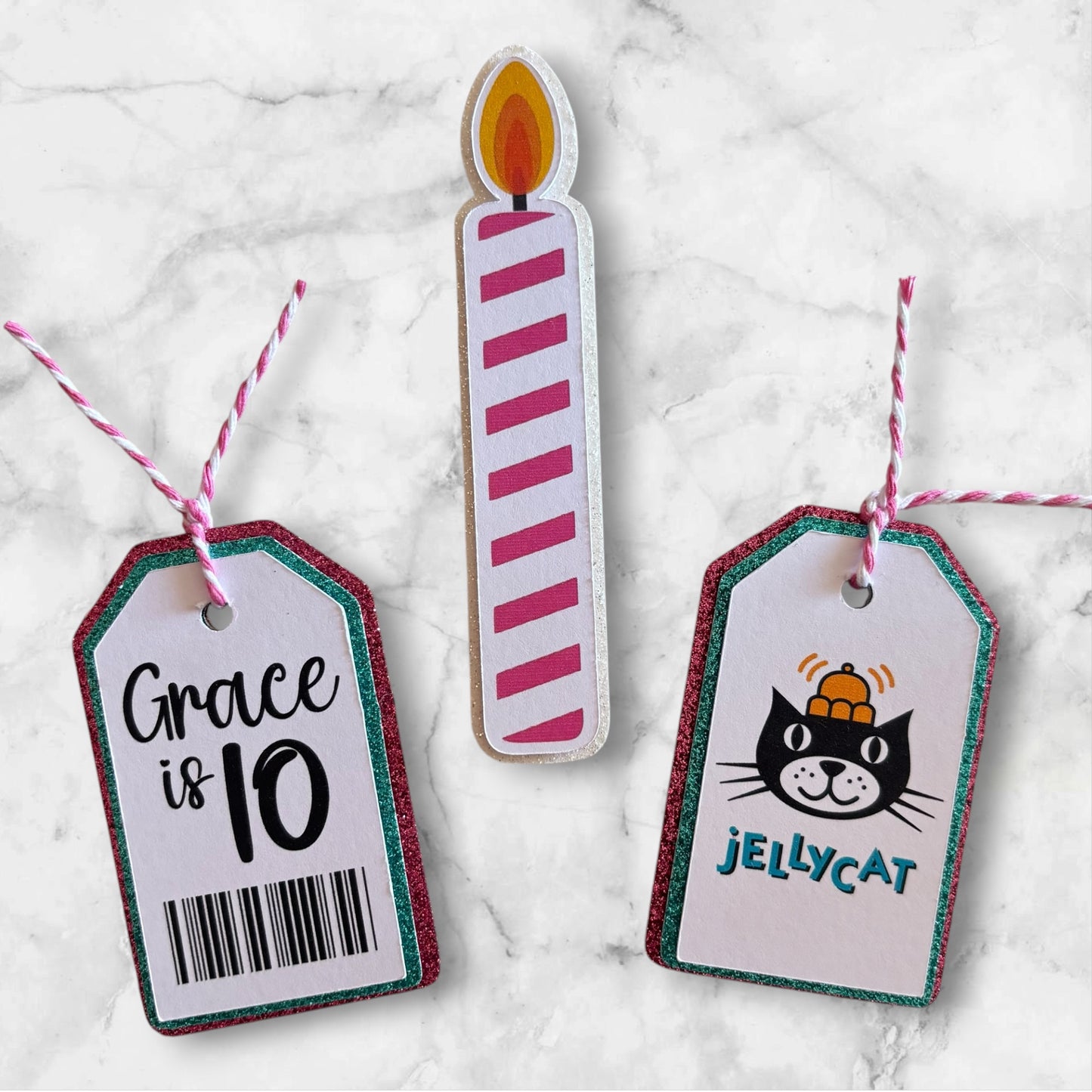 Jellycat Card  Cake Topper Set