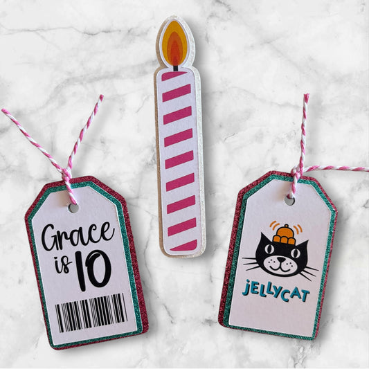 Jellycat Card  Cake Topper Set