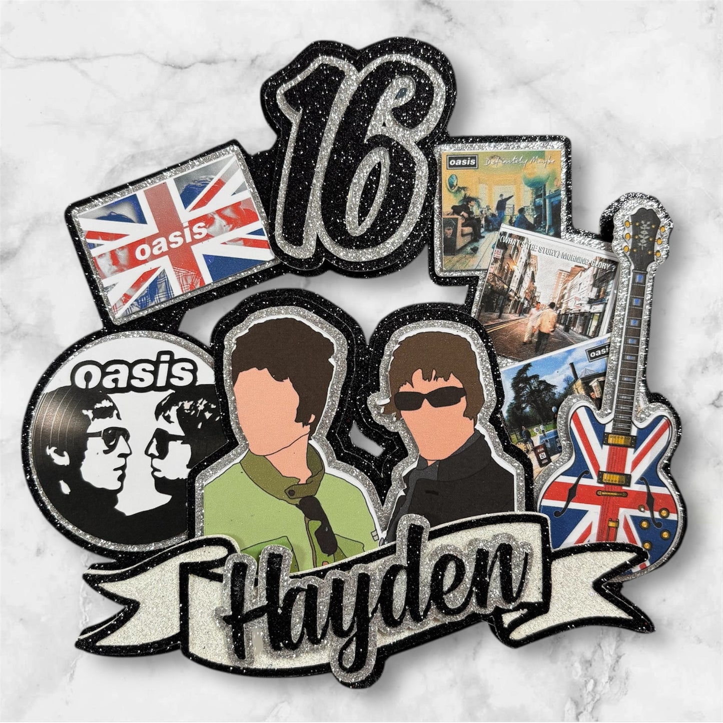 Oasis Card Cake Topper