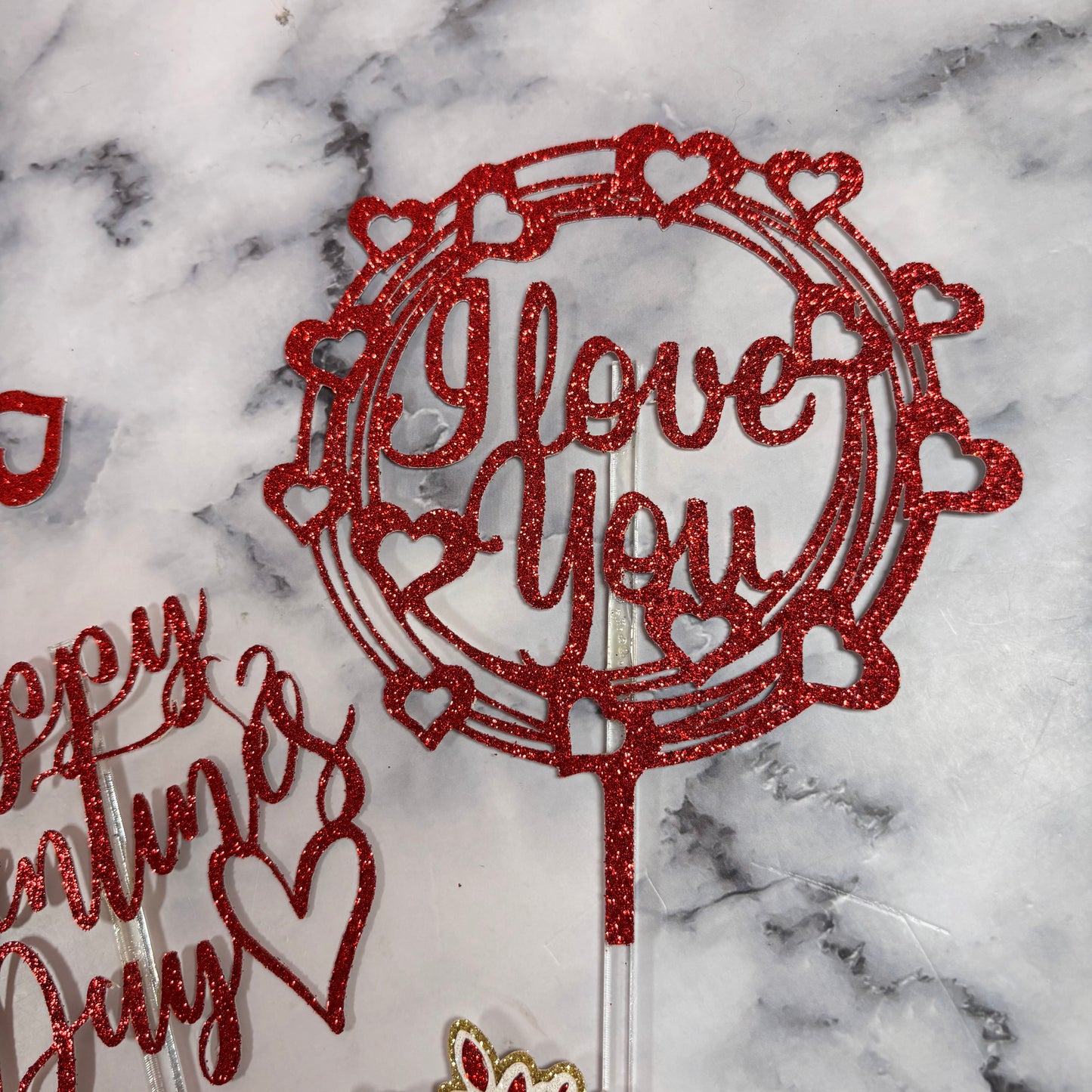 Valentines Card Cake Topper Bundle