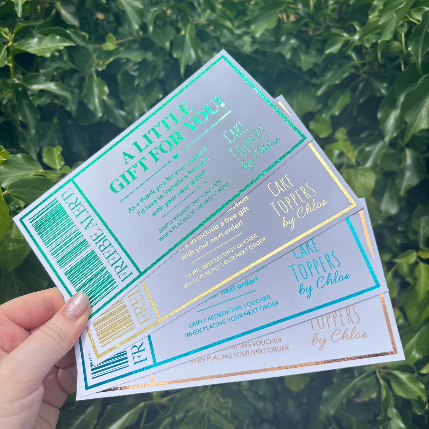 Foil Gift Ticket