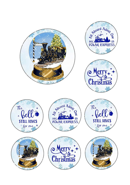 Polar Express Bento Icing Sheet