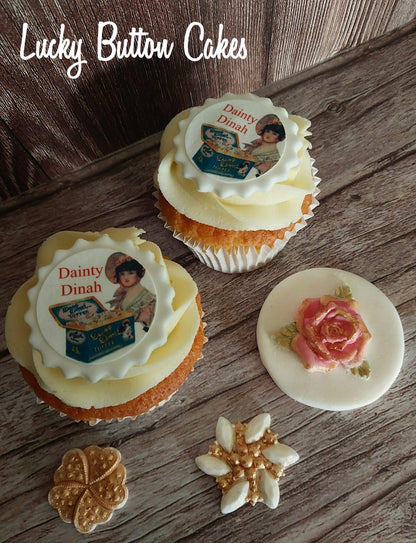 Logo Cupcake Toppers Icing Sheets / Wafer Card