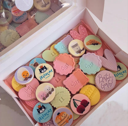 Jelly Cat Icing Sheet Cupcake Toppers