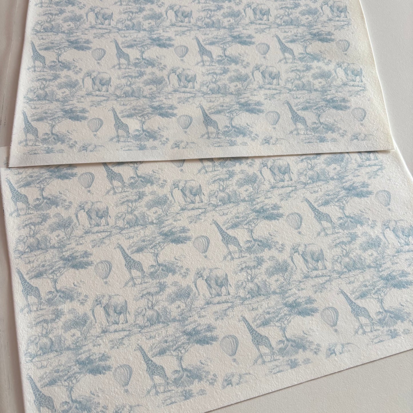 Safari Hot Air Balloon Icing Sheet Wrap