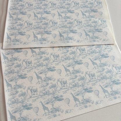 Safari Hot Air Balloon Icing Sheet Wrap