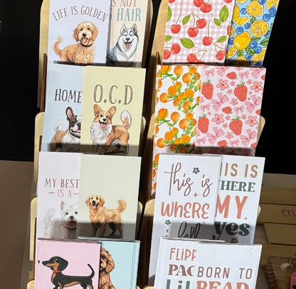 Bookmarks - Dogs, Fruits, Books