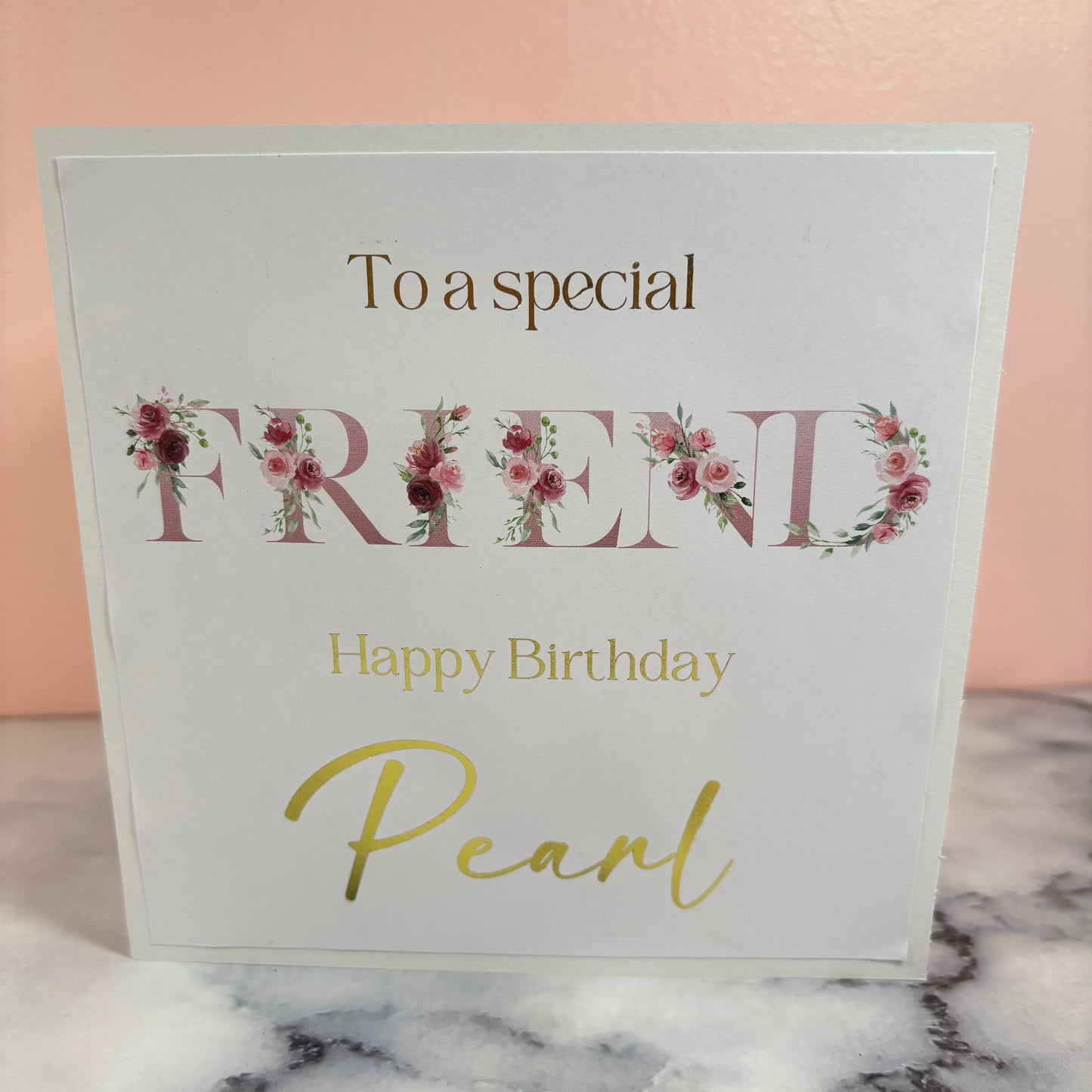 Special Friend #1 Birthday Foil Card