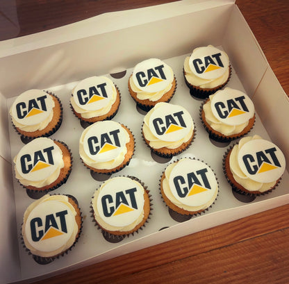 Logo Cupcake Toppers Icing Sheets / Wafer Card