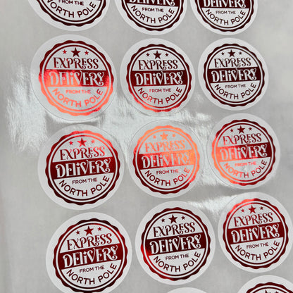 Express Delivery Foil Stickers