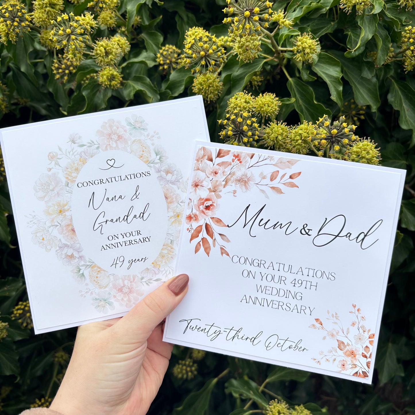 Boho Anniversary Card