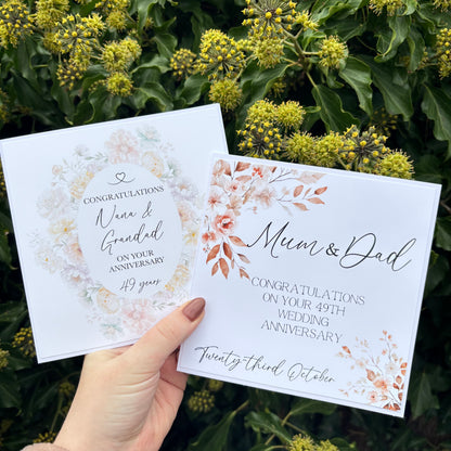 Boho Anniversary Card