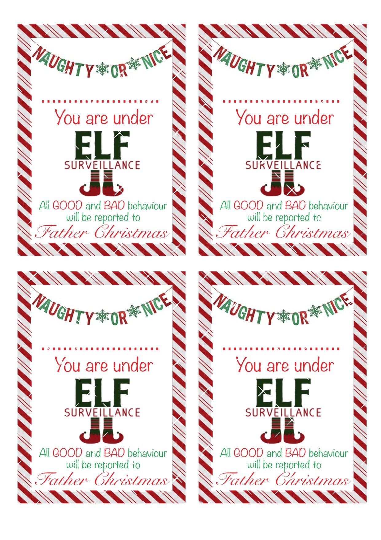 Large Elf Cupcake Toppers Icing Sheet