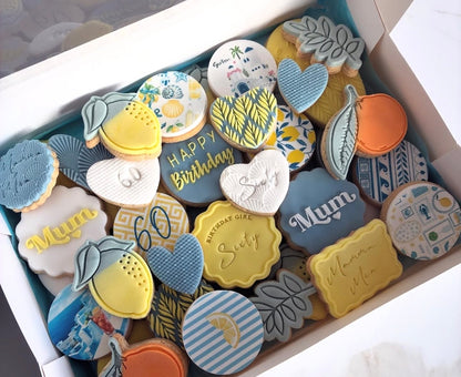 Santorini Icing Sheet Cupcake Toppers