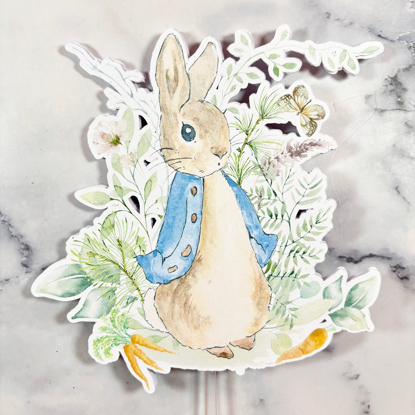 Rabbit Card Cake Topper