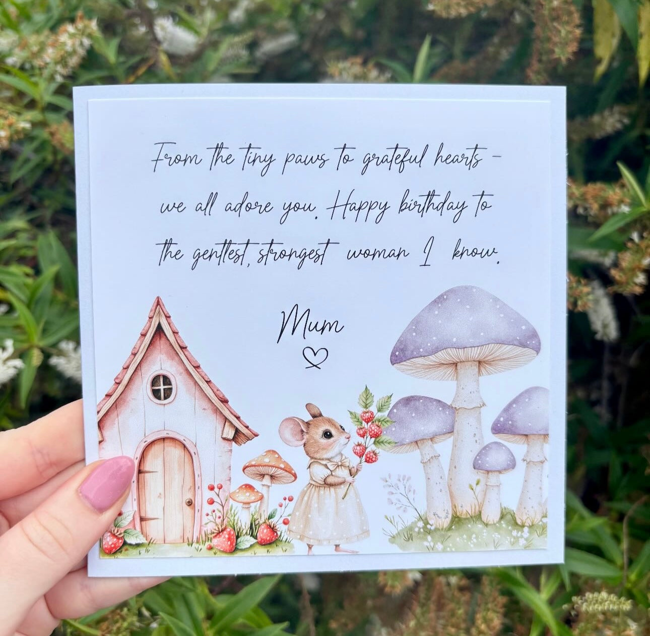 Mouse Quote Birthday Card