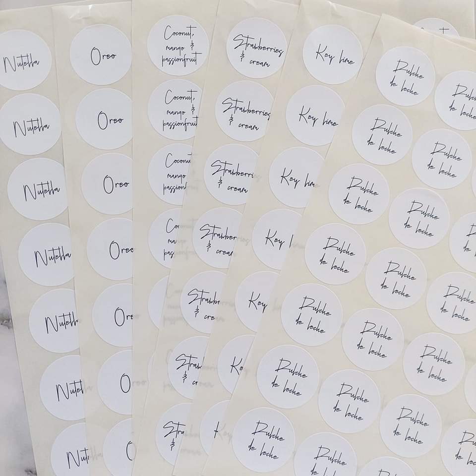 Floavour Poster Sticker Flavour Stickers #1 – Cake Toppers by Chloe