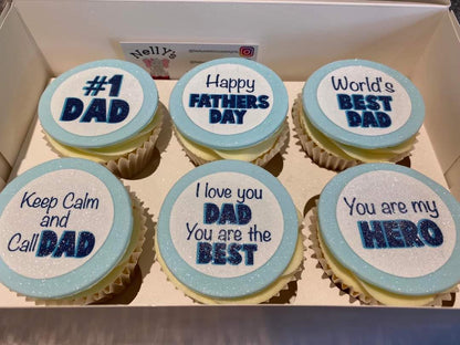 Happy Father's Day Quotes Icing Sheet Cupcake Toppers