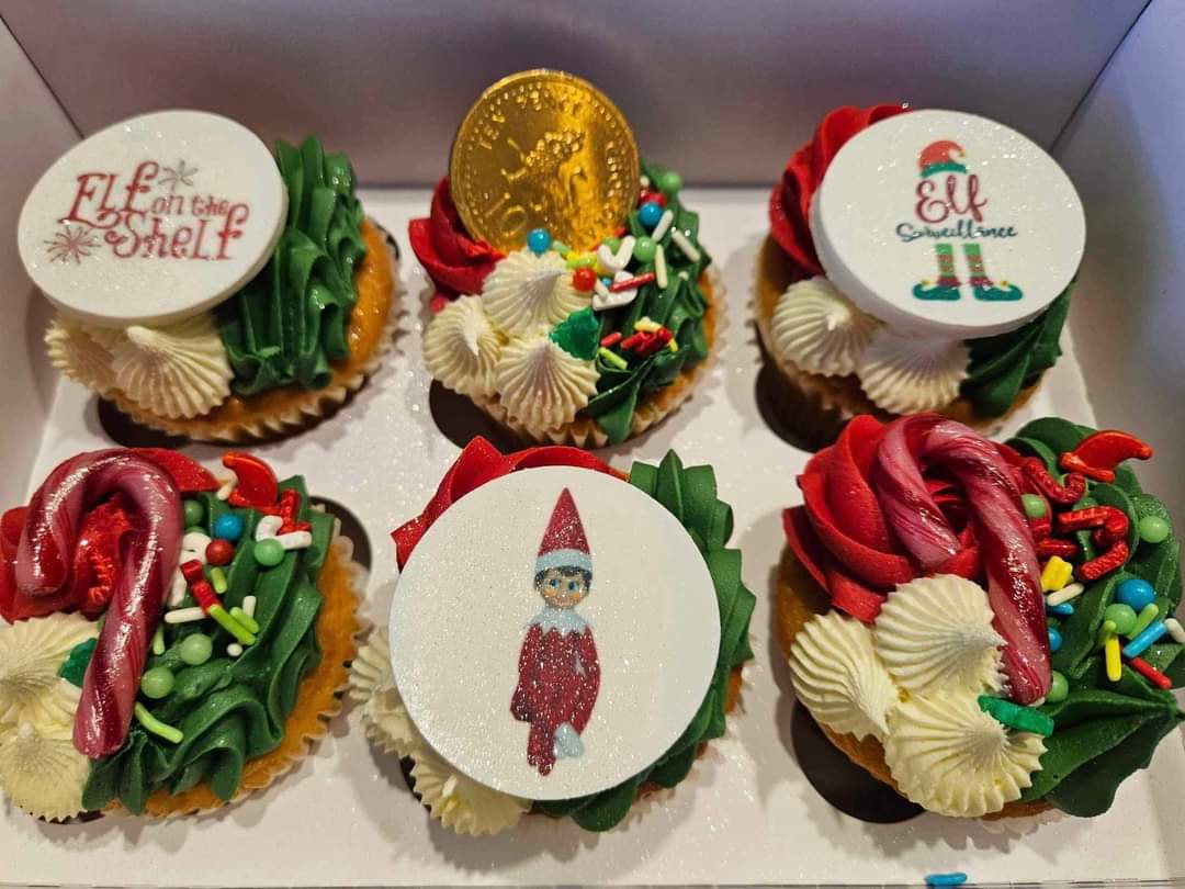 Elf on the shelf Cupcake Toppers Icing Sheet