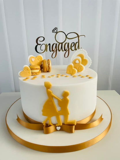 Engaged Cake Topper