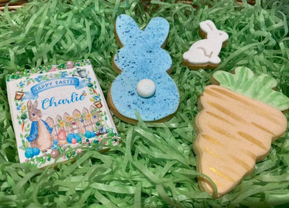 Personalised Easter Rabbit Icing Sheet Cookie Toppers