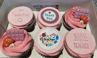 Teacher Thank You Icing Sheet Cupcake Topper Icing Sheet