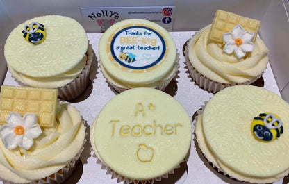 Thanks for bee-ing a great teacher Icing Sheet Cupcake Toppers