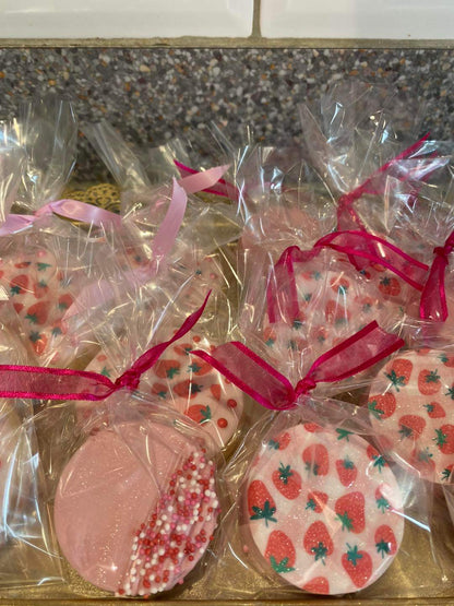 Strawberry Cookie Topper Icing Sheets