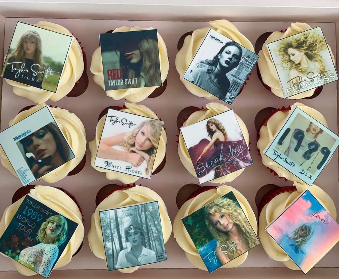 Taylor Swift Icing Sheet Cupcake Toppers