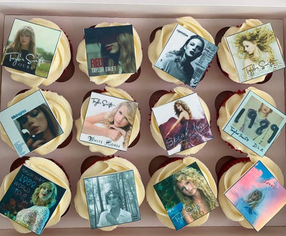 Taylor Swift Icing Sheet Cupcake Toppers