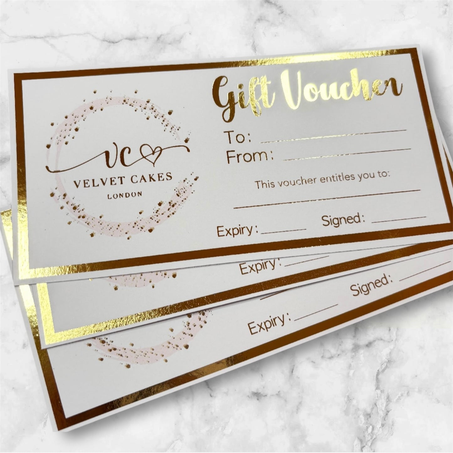 Foil Business Gift Vouchers