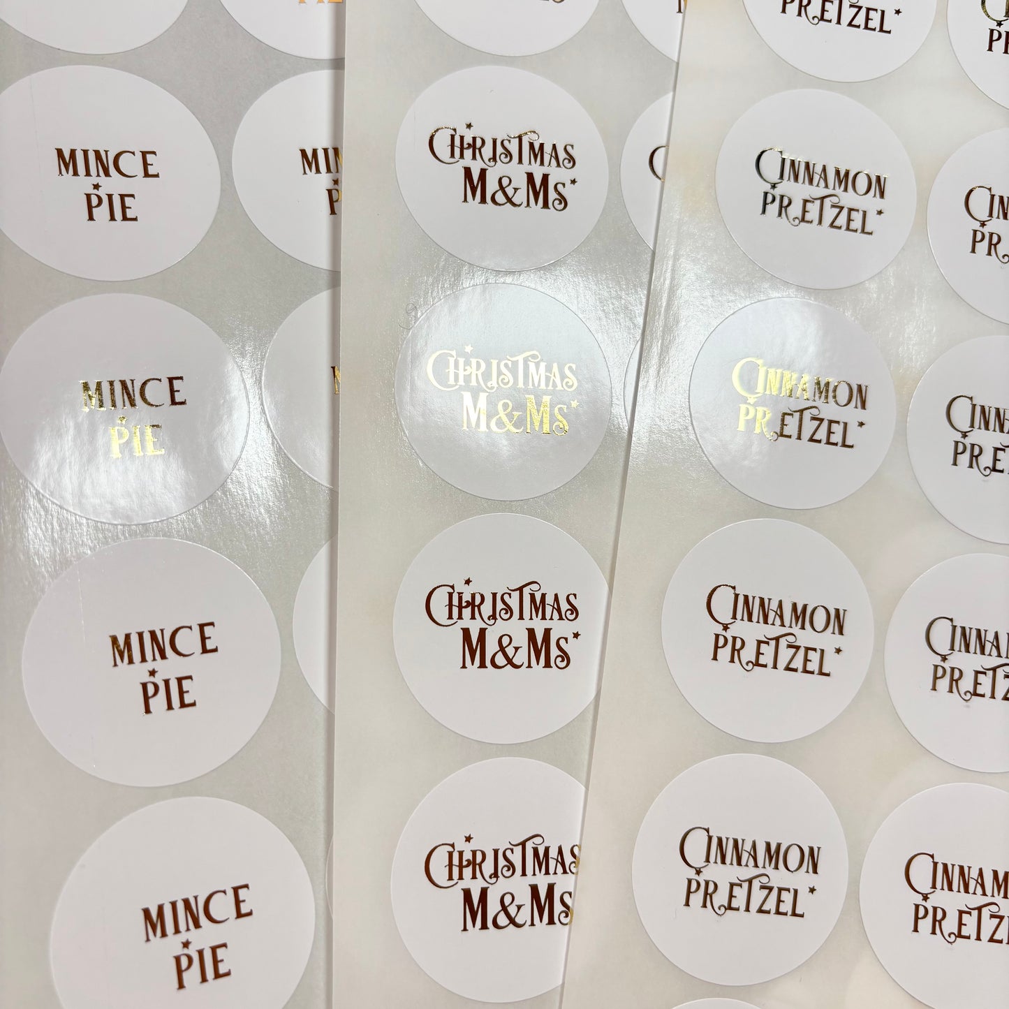 Christmas Flavour Foil Stickers