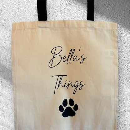 Personalised Dog Travel Tote Bag