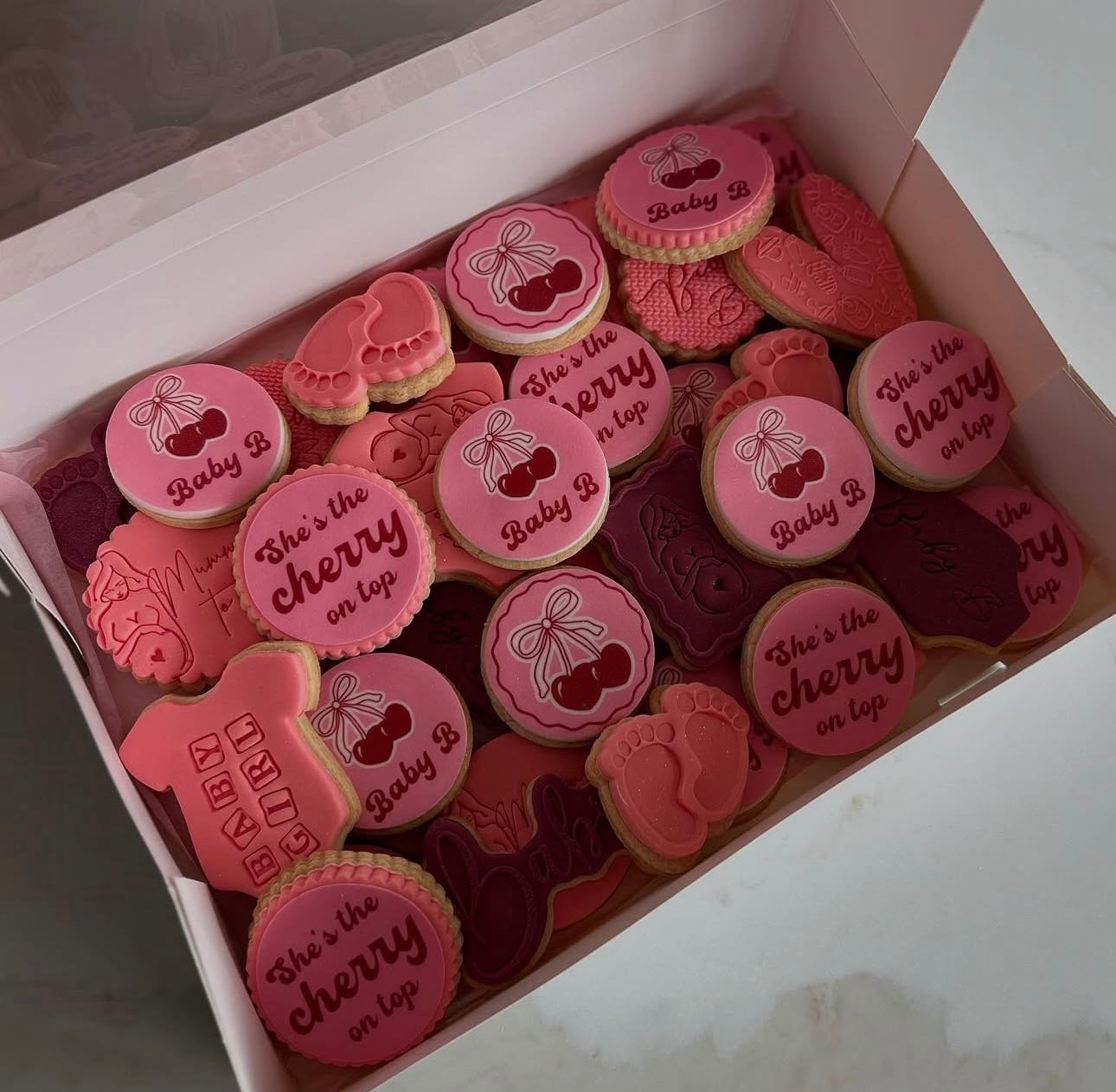 She’s The Cherry On Top Icing Sheet Cupcake Toppers