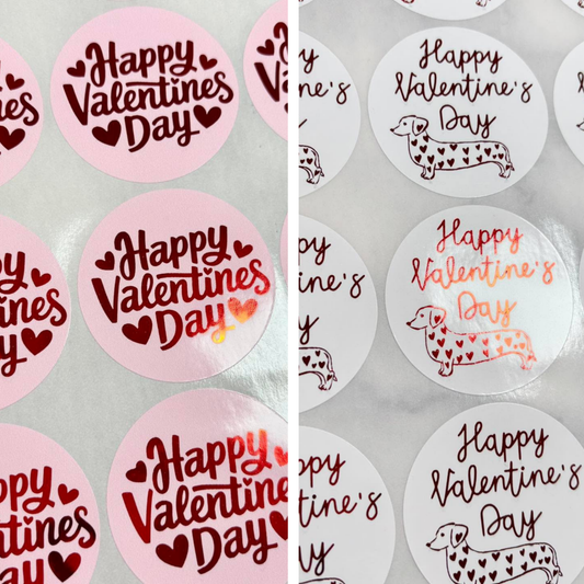 Valentines Foil Stickers 2026