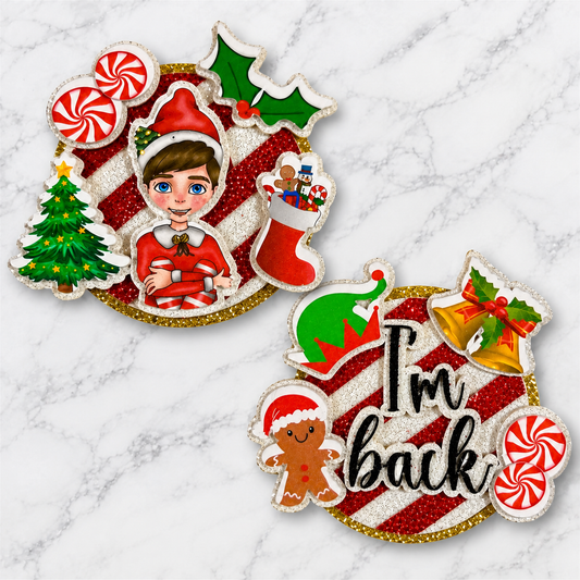 LAUNCH NIGHT - ONE PER CUSTOMER 🎄 Elf Luxury Layered Card Cupcake Toppers Set of 2
