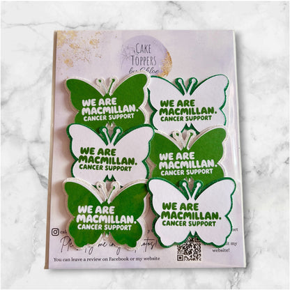 Macmillan Card Cupcake Toppers