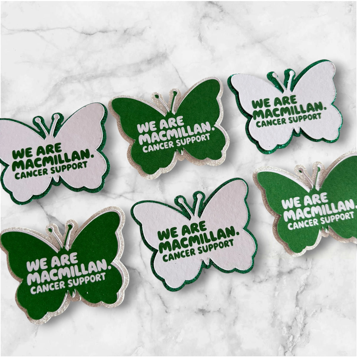 Macmillan Card Cupcake Toppers