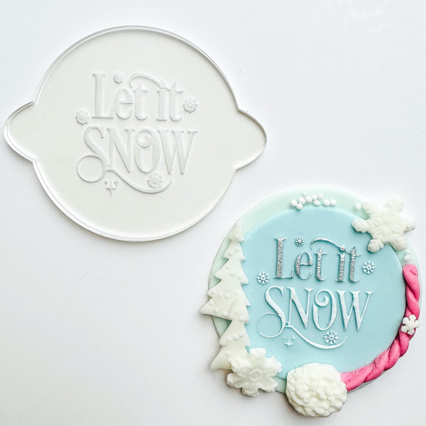 Let It Snow Debosser Stamp